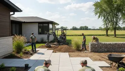 Landscaping service in Evansville, IN for lawn care, hardscaping, and outdoor property maintenance