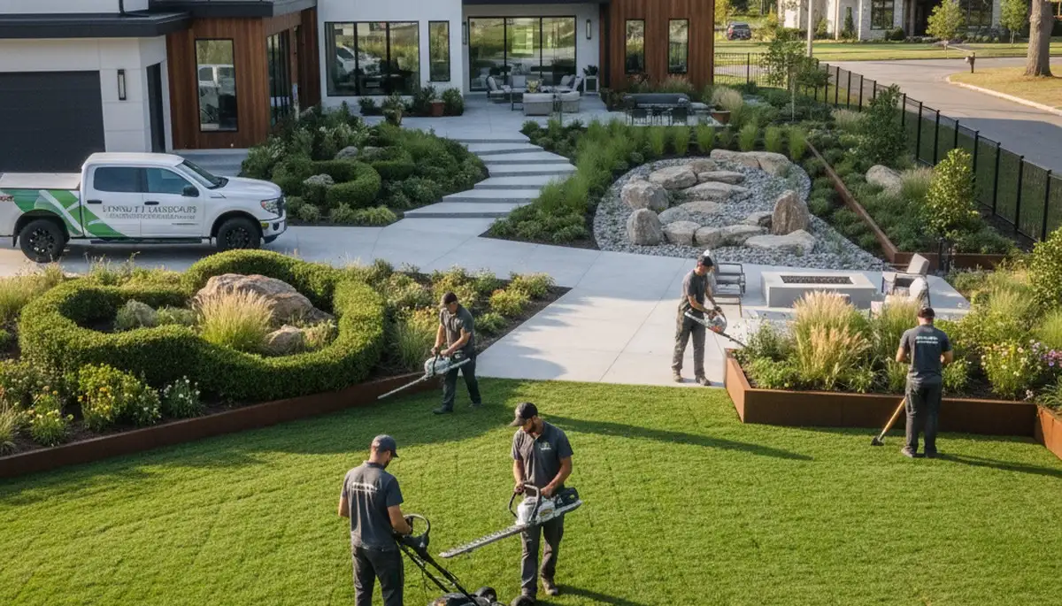 Landscaping services in Evansville, IN for lawn care, hardscaping, and outdoor property maintenance