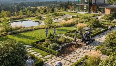 Professional landscaping service in Evansville, IN for residential and commercial properties