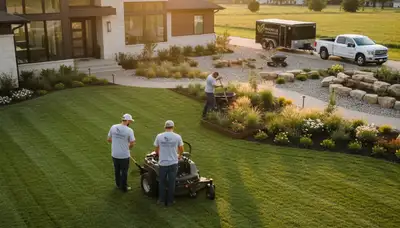 Landscaping services in Evansville, IN for lawn care, hardscaping, and yard maintenance