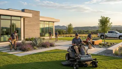 Landscaping team serving Evansville, IN with professional lawn and landscape care